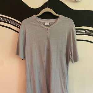 Mens Urban Outfitters Zip T-shirt
